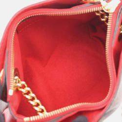 Pre Owned Louis Vuitton Surenne Bb Monogram Cerise
