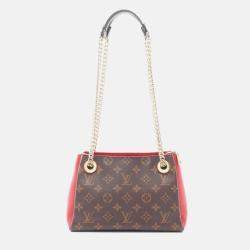 Pre Owned Louis Vuitton Surenne Bb Monogram Cerise