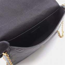 Pre Owned Louis Vuitton Pochette Felice Shoulder Bag Monogram Empreinte Black