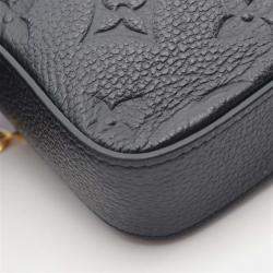 Pre Owned Louis Vuitton Pochette Felice Shoulder Bag Monogram Empreinte Black