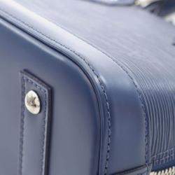 Pre Owned Louis Vuitton Alma Bb Epi Blue Indigo