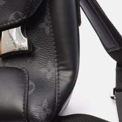 Pre Owned Louis Vuitton Messenger Voyage Pm Shoulder Bag Monogram Eclipse Black
