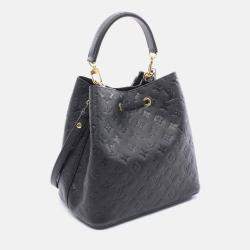 Pre Owned Louis Vuitton Neo Noe Shoulder Handbag Monogram Empreinte Noir