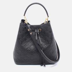 Pre Owned Louis Vuitton Neo Noe Shoulder Handbag Monogram Empreinte Noir