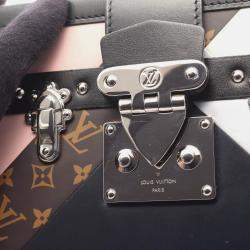 Pre Owned Louis Vuitton Petit Mar Shoulder Bag Monogram Leather Pink Brown