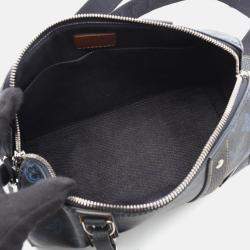 Pre Owned Louis Vuitton City Keepall Shoulder Bag Monogram Record Canvas Black
