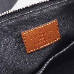 Pre Owned Louis Vuitton City Keepall Shoulder Bag Monogram Record Canvas Black