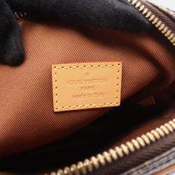 Pre Owned Louis Vuitton Panam Set Shoulder Bag Game On Monogram Pvc Coated Canvas Leather Brown Multicolor