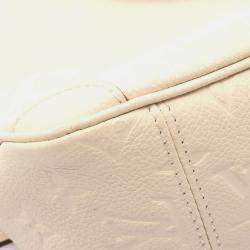 Pre Owned Louis Vuitton Trianon Pm Shoulder Handbag Monogram Empreinte Beige