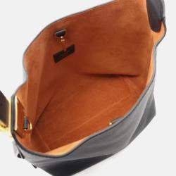 Pre Owned Louis Vuitton Low Key Hobo Pm Shoulder Bag Leather Noir