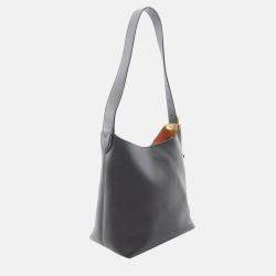 Pre Owned Louis Vuitton Low Key Hobo Pm Shoulder Bag Leather Noir