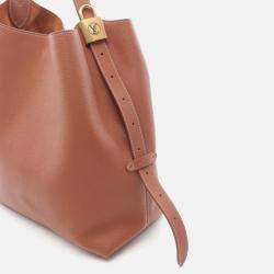 Pre Owned Louis Vuitton Low Key Hobo Mm Shoulder Bag Leather Brown Cognac