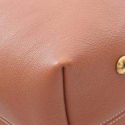 Pre Owned Louis Vuitton Low Key Hobo Mm Shoulder Bag Leather Brown Cognac