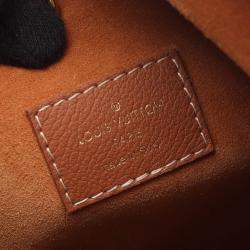 Pre Owned Louis Vuitton Low Key Hobo Mm Shoulder Bag Leather Brown Cognac