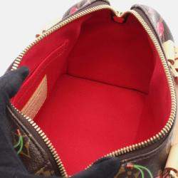 Pre Owned Louis Vuitton X Takashi Murakami Speedy 20 Shoulder Handbag Monogram