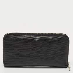 Pre Owned Louis Vuitton Black Epi Leather Zippy Wallet