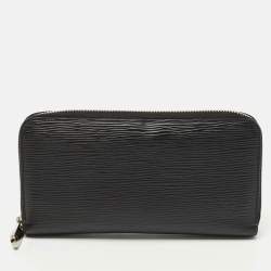 Pre Owned Louis Vuitton Black Epi Leather Zippy Wallet
