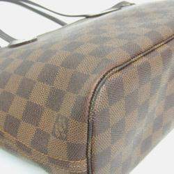 Pre Owned Louis Vuitton Neverfull PM Damier Ebene Coated Canvas Tote Bag