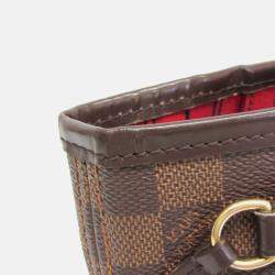 Pre Owned Louis Vuitton Neverfull PM Damier Ebene Coated Canvas Tote Bag