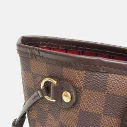 Pre Owned Louis Vuitton Neverfull PM Damier Ebene Coated Canvas Tote Bag