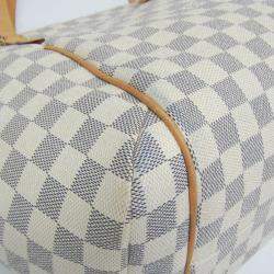Pre Owned Louis Vuitton Damier Azur Coated Canvas Tote Bag