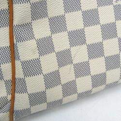 Pre Owned Louis Vuitton Damier Azur Coated Canvas Tote Bag