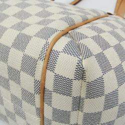 Pre Owned Louis Vuitton Damier Azur Coated Canvas Tote Bag