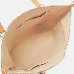 Pre Owned Louis Vuitton Damier Azur Coated Canvas Tote Bag