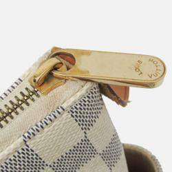 Pre Owned Louis Vuitton Damier Azur Coated Canvas Tote Bag