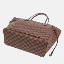 Pre Owned Louis Vuitton Neverfull MM Damier Ebene Canvas Tote Bag