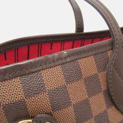 Pre Owned Louis Vuitton Neverfull MM Damier Ebene Canvas Tote Bag