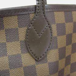 Pre Owned Louis Vuitton Neverfull MM Damier Ebene Canvas Tote Bag