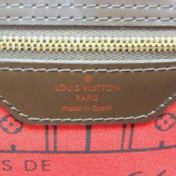 Pre Owned Louis Vuitton Neverfull MM Damier Ebene Canvas Tote Bag