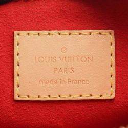 Pre Owned Louis Vuitton Brown/Red Monogram V Tote BB