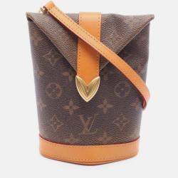 Pre Owned Louis Vuitton Brown Monogram Dust Envelope Pouch