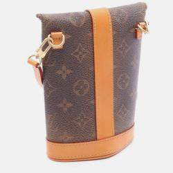 Pre Owned Louis Vuitton Brown Monogram Dust Envelope Pouch