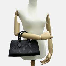 Pre Owned Louis Vuitton OnTheGo MM Noir Monogram Empreinte Leather Shoulder Bag