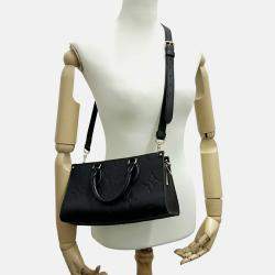Pre Owned Louis Vuitton OnTheGo MM Noir Monogram Empreinte Leather Shoulder Bag