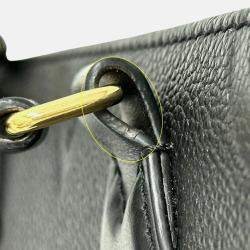 Pre Owned Louis Vuitton OnTheGo MM Noir Monogram Empreinte Leather Shoulder Bag