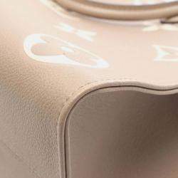 Pre Owned Louis Vuitton OnTheGo MM Beige/Ivory Monogram Empreinte Leather Tote Bag