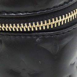 Pre Owned Louis Vuitton Vanity Coussin PM Black Monogram Leather Shoulder Bag