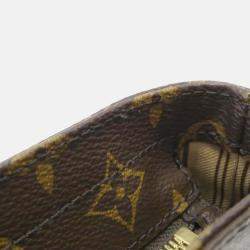 Pre Owned Louis Vuitton Piano Brown Monogram Canvas Shoulder Bag