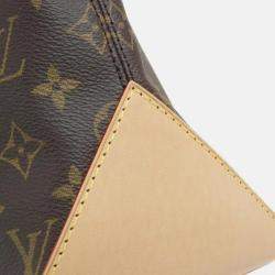 Pre Owned Louis Vuitton Mezzo Brown Monogram Canvas Shoulder Bag