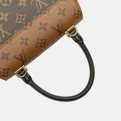 Pre Owned Louis Vuitton Tilsitt Monogram Reverse Canvas and Leather Shoulder Bag