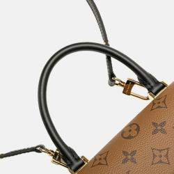 Pre Owned Louis Vuitton Tilsitt Monogram Reverse Canvas and Leather Shoulder Bag