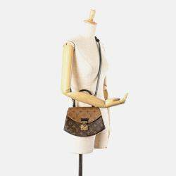 Pre Owned Louis Vuitton Tilsitt Monogram Reverse Canvas and Leather Shoulder Bag