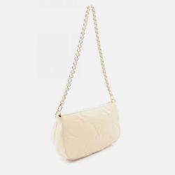 Pre Owned Louis Vuitton Multi Pochette Accessoires Ivory Monogram Empreinte Leather Shoulder Bag