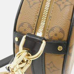 Pre Owned Louis Vuitton Boite Chapeau Souple Animogram Dalmatian Monogram Reverse Canvas Shoulder Bag