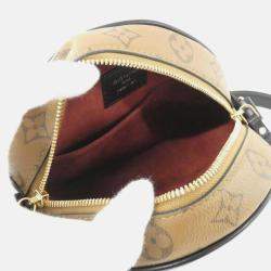Pre Owned Louis Vuitton Boite Chapeau Souple Animogram Dalmatian Monogram Reverse Canvas Shoulder Bag