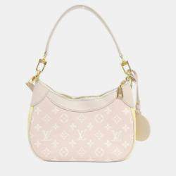 Pre Owned Louis Vuitton Bagatelle Beige Monogram Empreinte Shoulder Bag